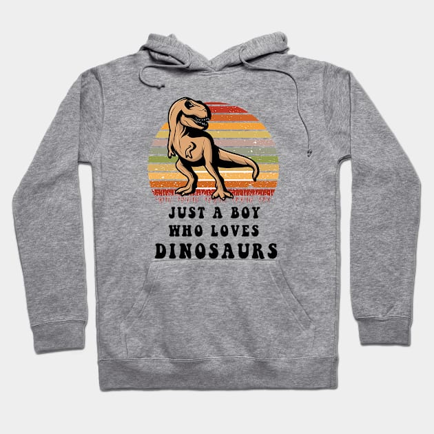 just a boy who loves dinosaurs Hoodie by kakimonkey